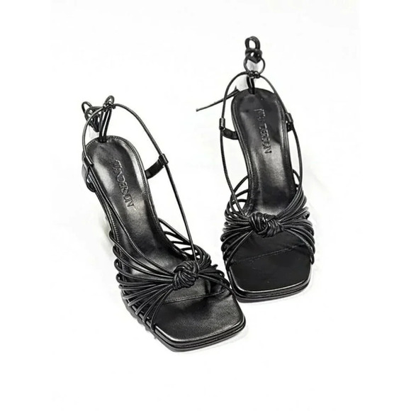 JW Anderson Women's Lamb Ankle Tie Chain High Heel Sandals Size 37 (MSRP $850) - Picture 5 of 12